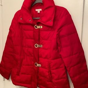 Charter Club Red Coat w/Gold Buttons | Size Small